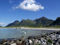Geröllfeld am Rand der Skagensand Bucht - Lofoten